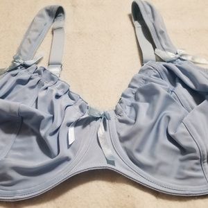 Donna L Oren Floral Plunge Lace Emroidered Bra 34C NEW